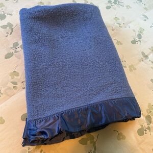 Twin Blue Blanket Warm Feelings from the Biddeford Mills Blanket Collection